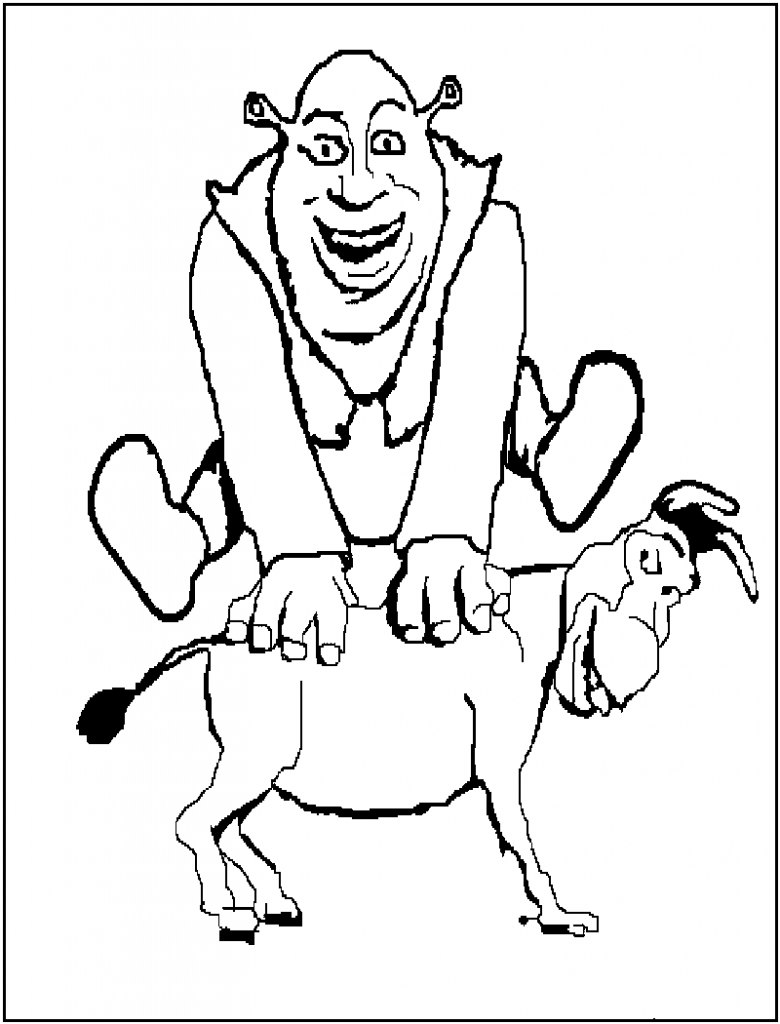 Shrek Coloring Pages Printable