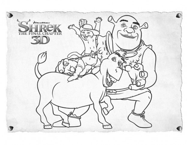 Free Printable Shrek Coloring Pages For Kids