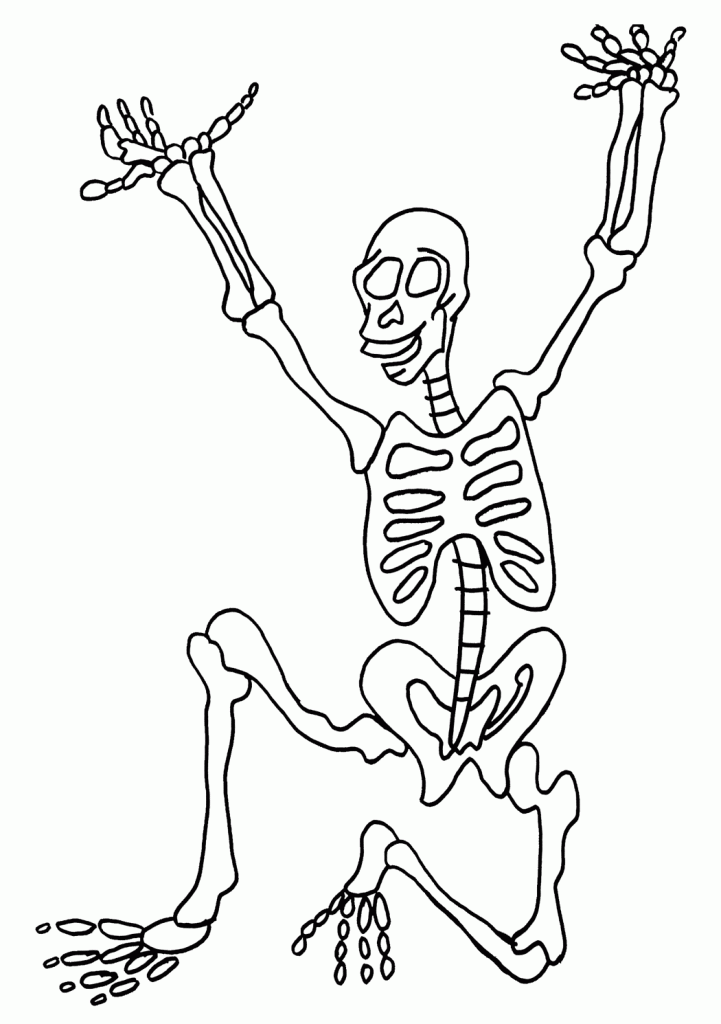 Skeleton Coloring Page