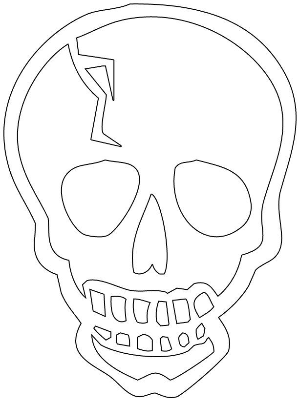 Skull Coloring Page Images