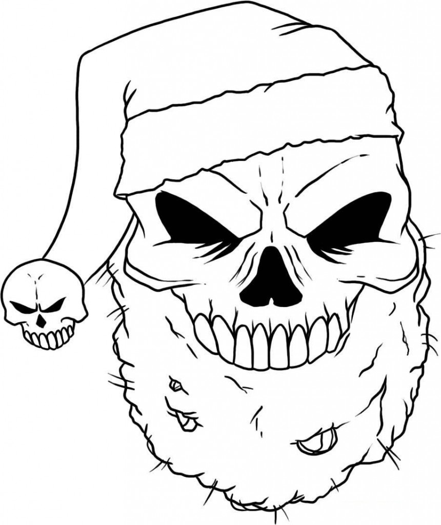 Skull Coloring Page Pictures