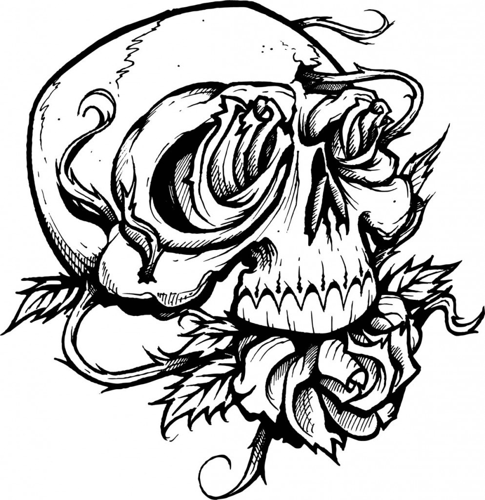 Skull Coloring Pages For Kids