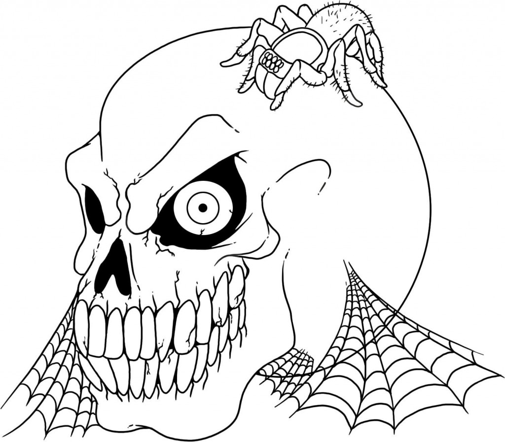 Skull Coloring Pages To Print