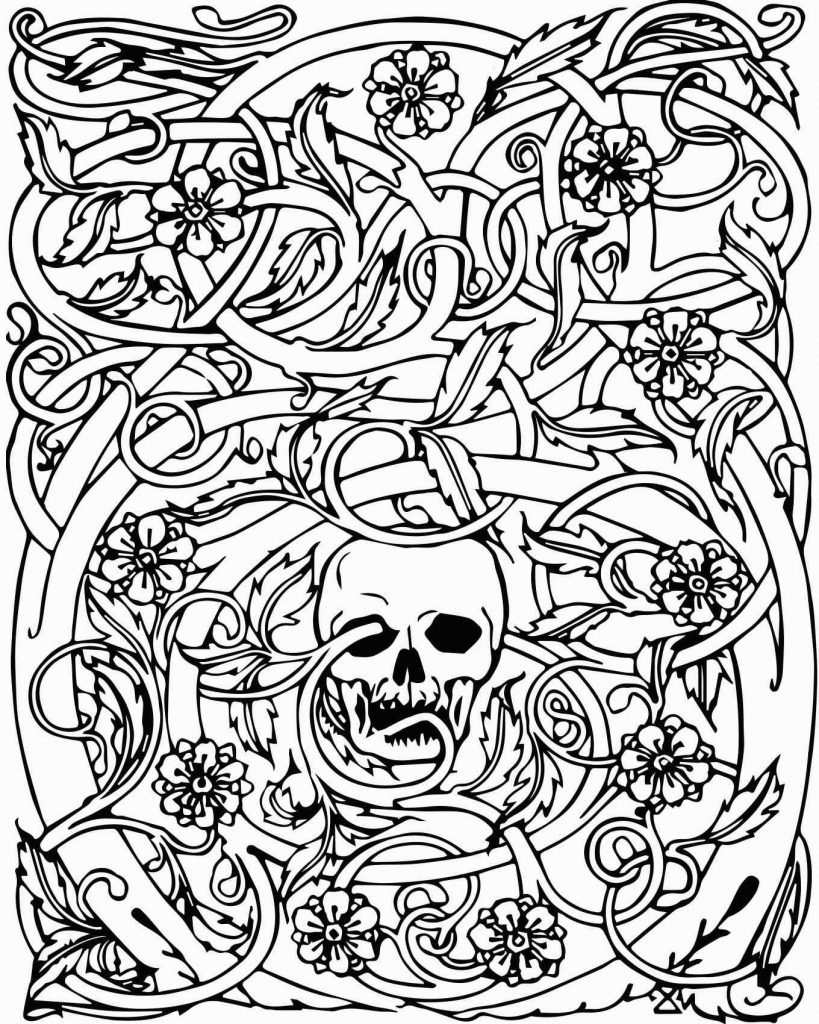 Skull Design Coloring Pages