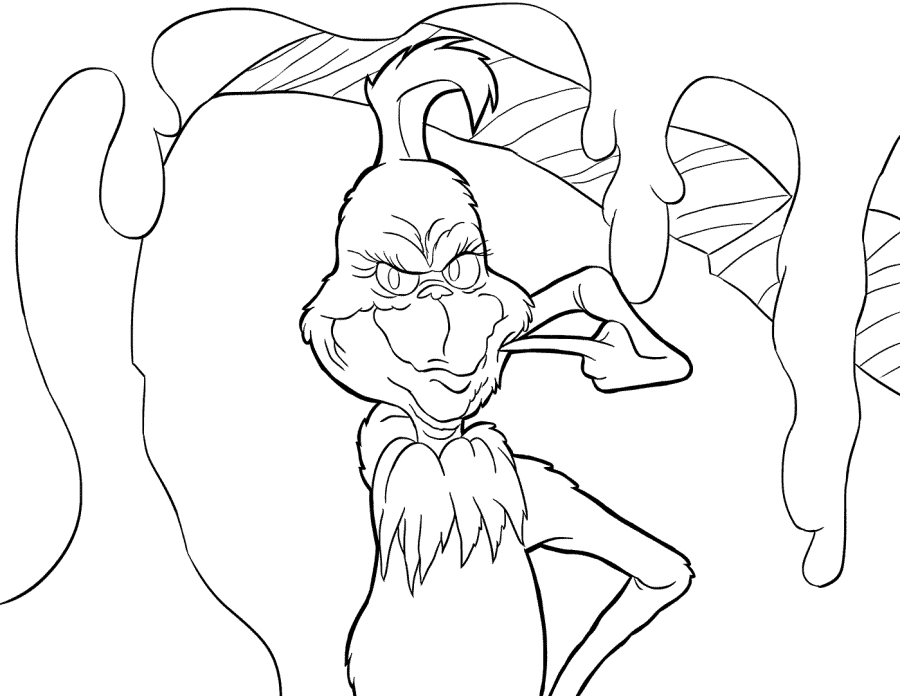 Sly Grinch Coloring Page