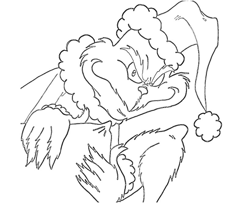 Sly Grinch Coloring Pages