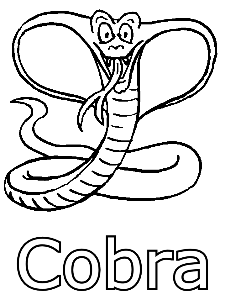 Snake Coloring Pages Printable For Kids