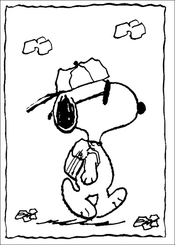 snoopy coloring pages