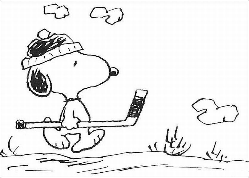 Snoopy Printable Coloring Pages