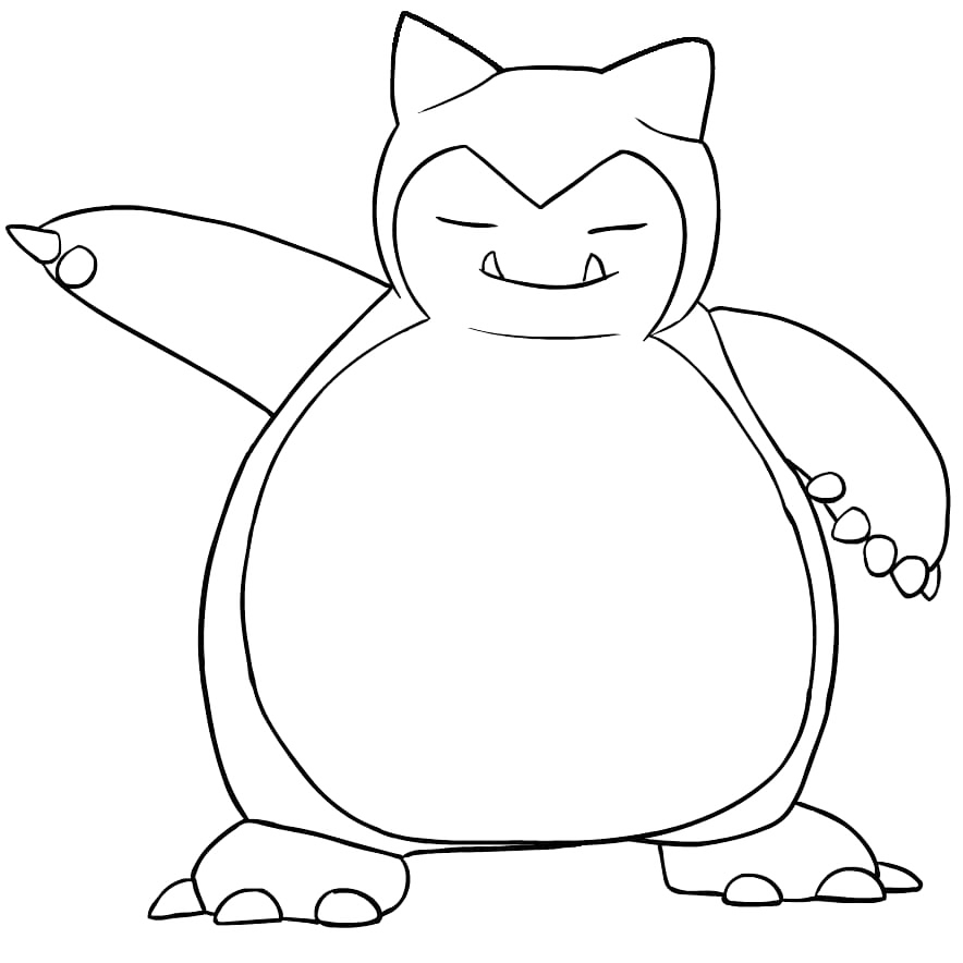 Snorlax Pokemon Coloring Pages