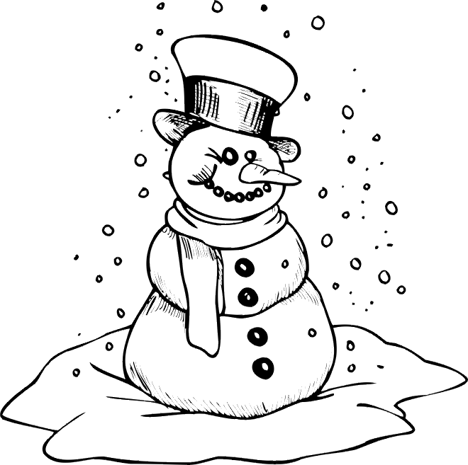 free printable winter coloring pages for kids