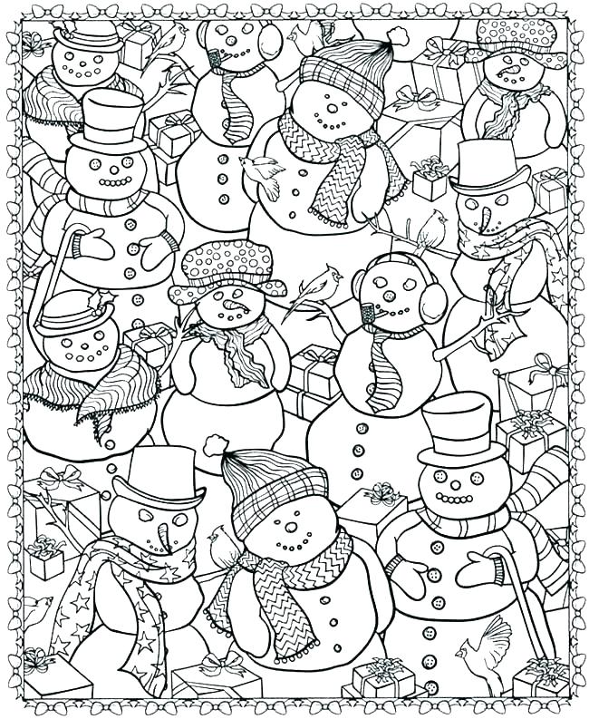 free printable winter coloring pages for kids