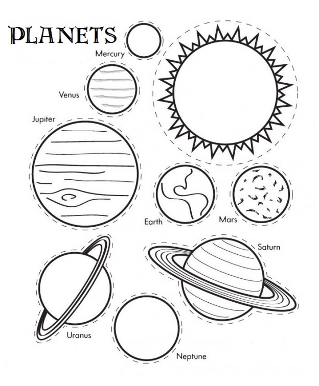 Free Printable Solar System Coloring Pages For Kids