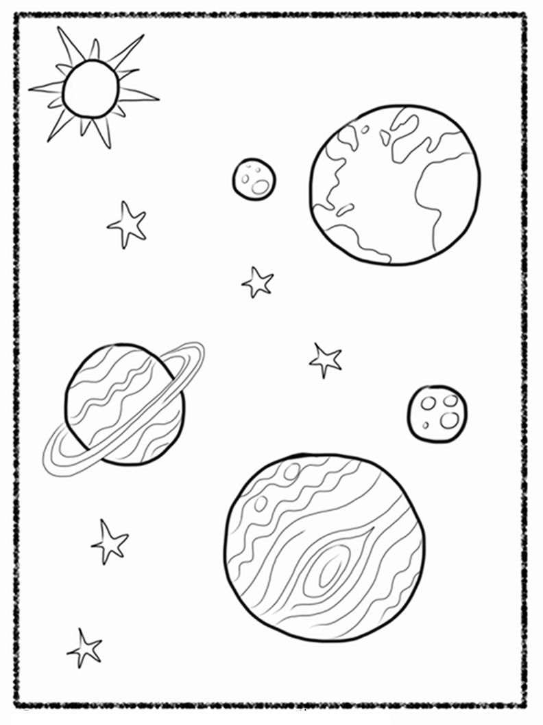 solar system coloring pages