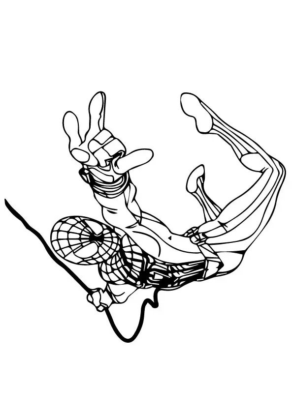 Spiderman Slinger Coloring Page