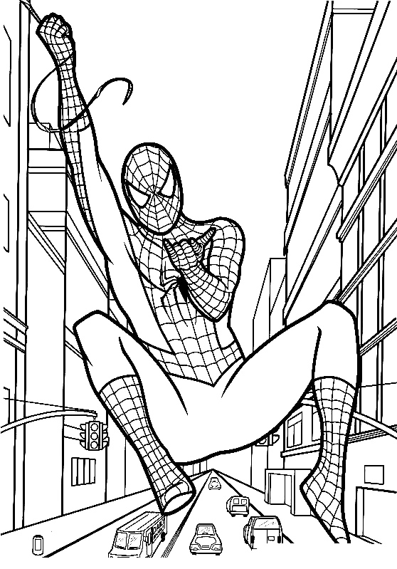 Spidey Coloring Page