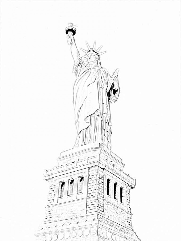 Statue of Liberty Coloring Pages Pictures