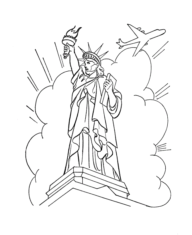 Statue of Liberty Printable Coloring Pages