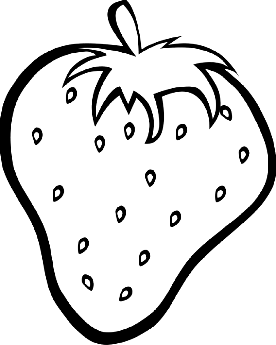 Free Printable Food Fruits Coloring Page for Adults and Kids