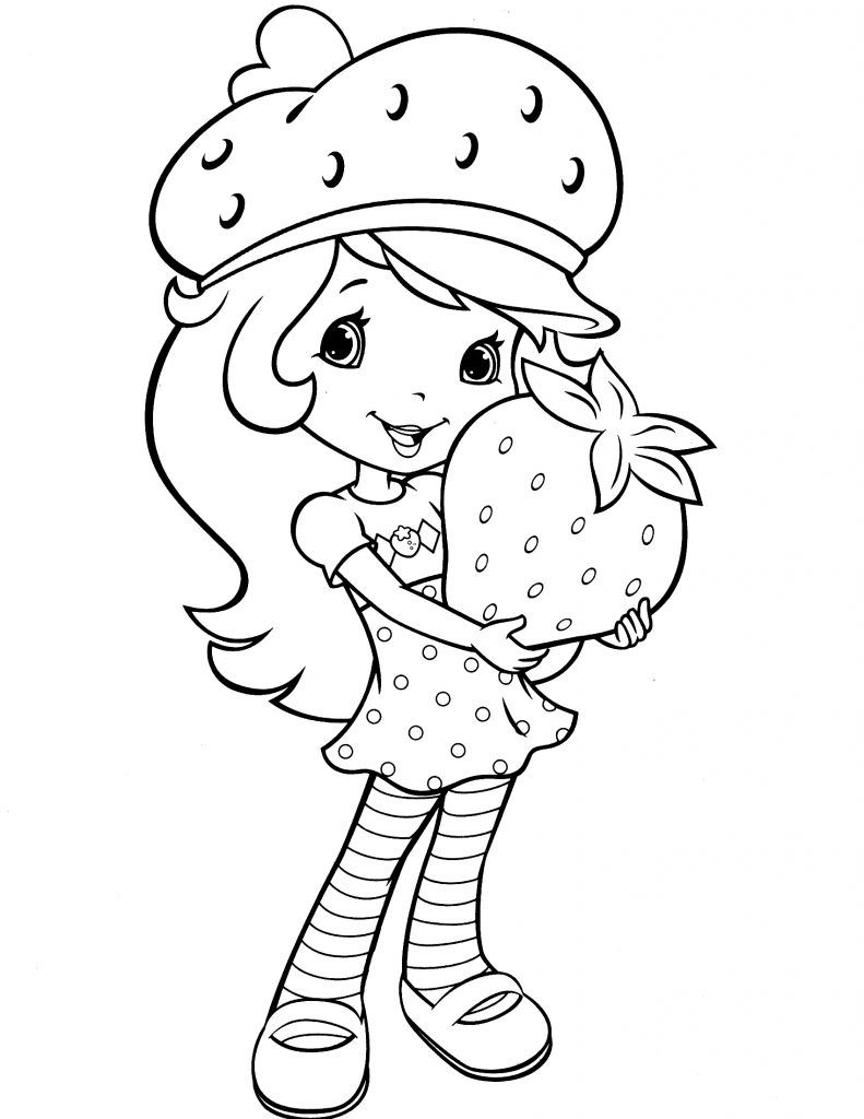 Strawberry Fruit Coloring Page
