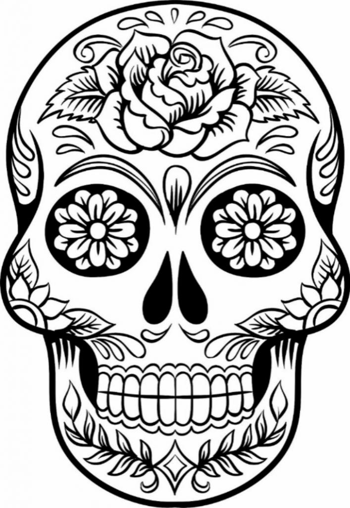 Sugar Skull Coloring Pages