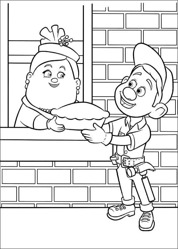 Thanksgiving Pie Coloring Page