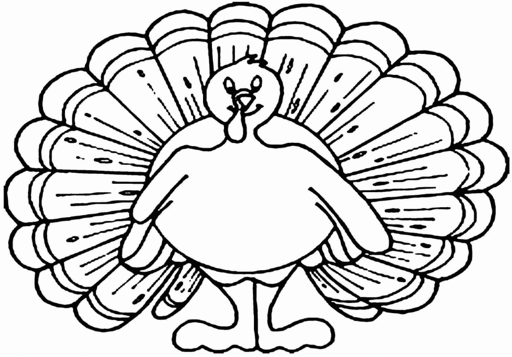 Thanksgiving Turkey Decoration Coloring Page
