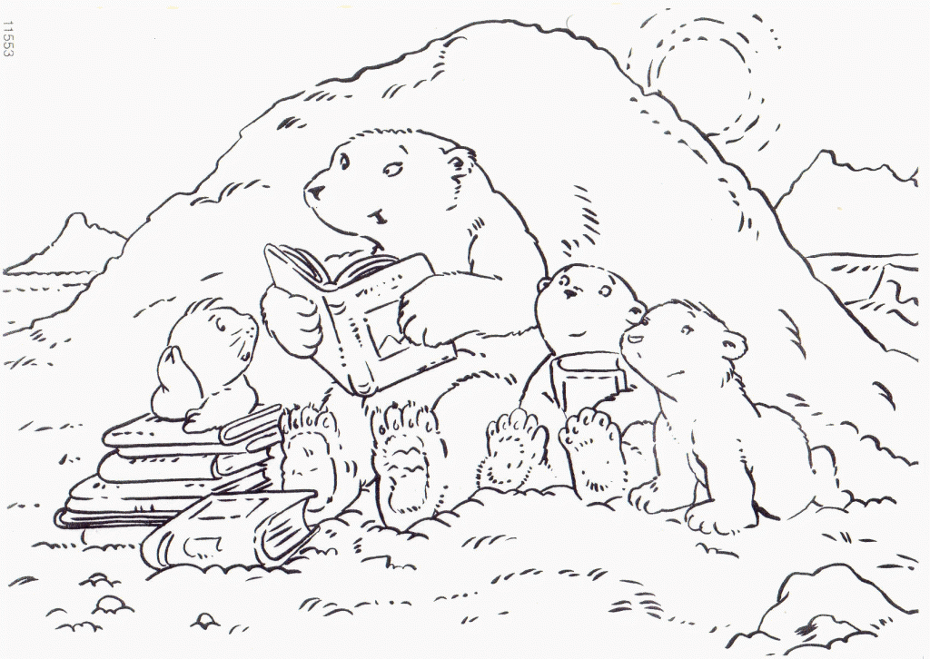 The Little Polar Bear Coloring Pages