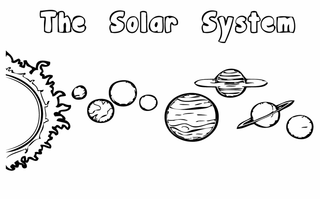 The Solar System Coloring Page