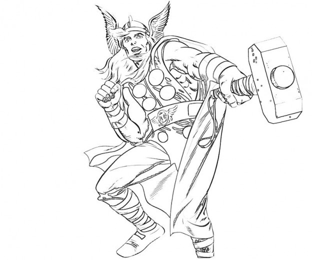 Free Printable Thor Coloring Pages For Kids