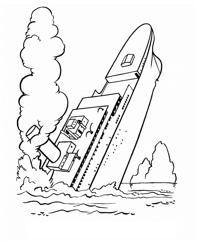 Titanic Coloring Pages Free
