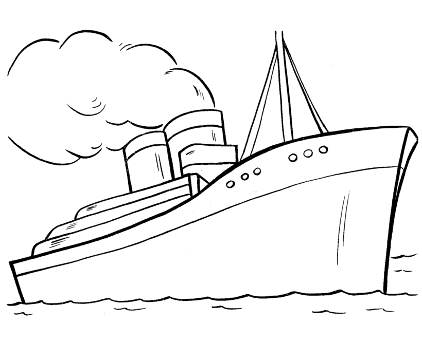 Titanic Coloring Pages Images