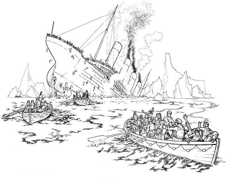 Titanic Coloring Pages Pictures