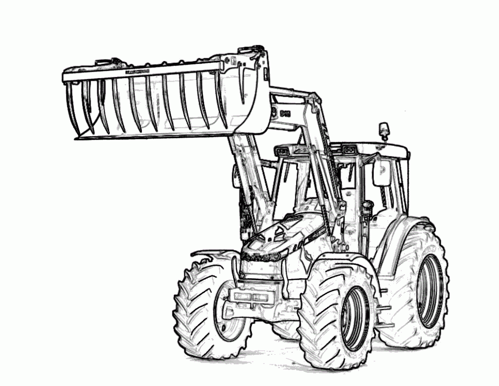 Tractor Coloring Page