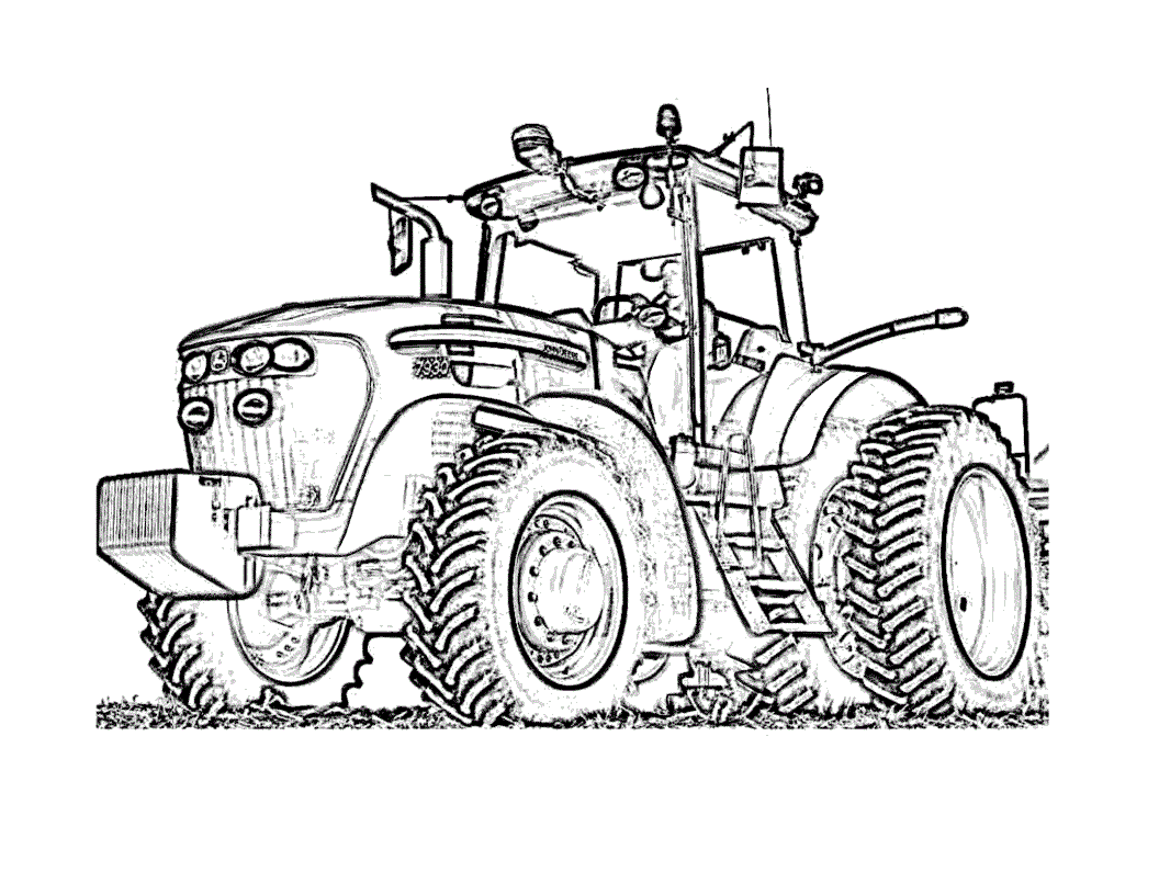 Tractor coloring pages, Tractors, Coloring pages for kids