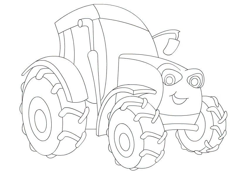 Tractor Coloring Page Pictures