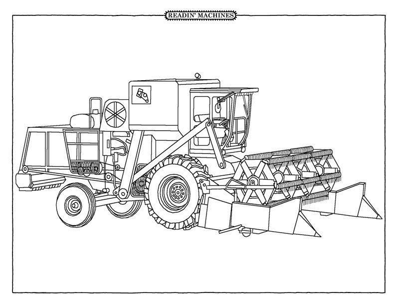 tractor and trailer coloring pages