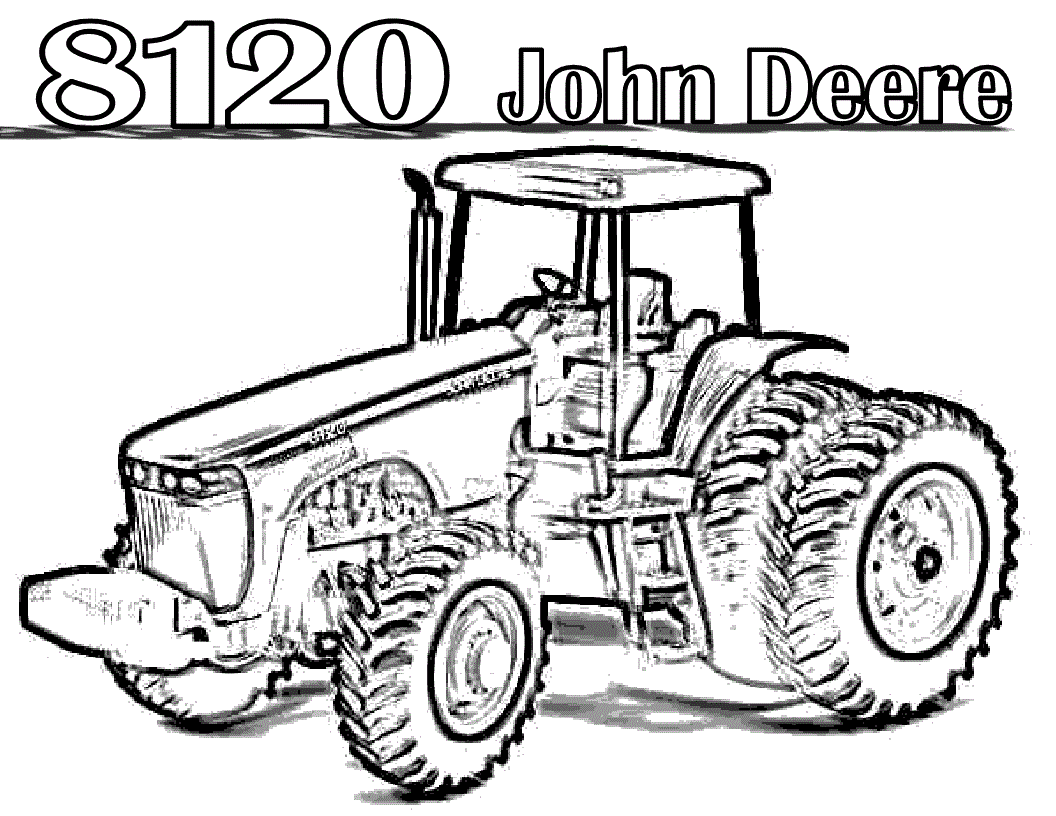 tractor and trailer coloring pages