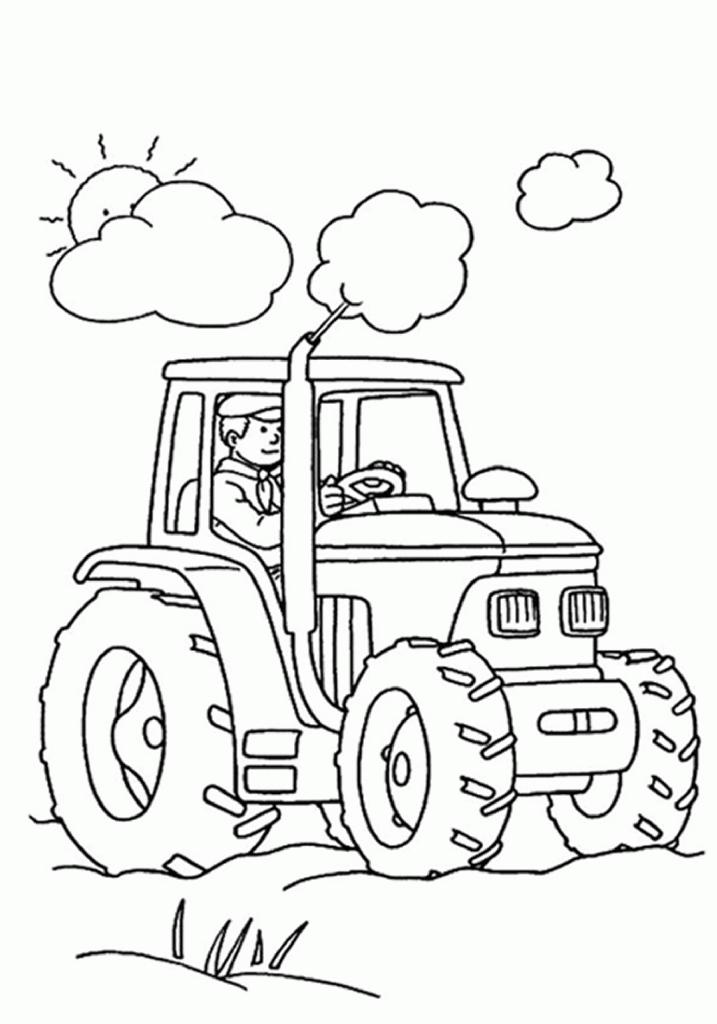 Free Printable Tractor Coloring Pages For Kids