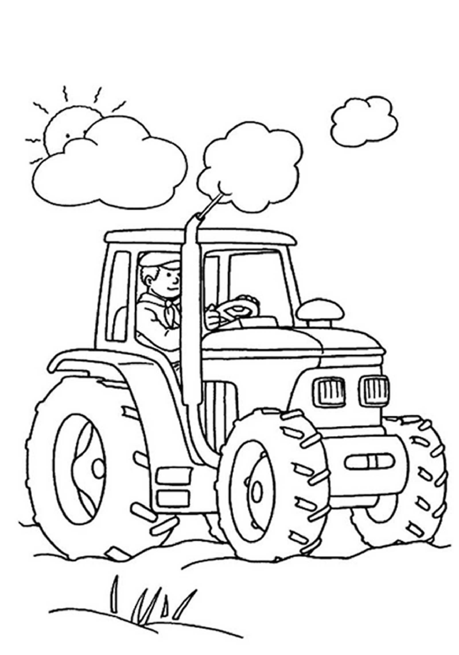 Download Free Printable Tractor Coloring Pages For Kids