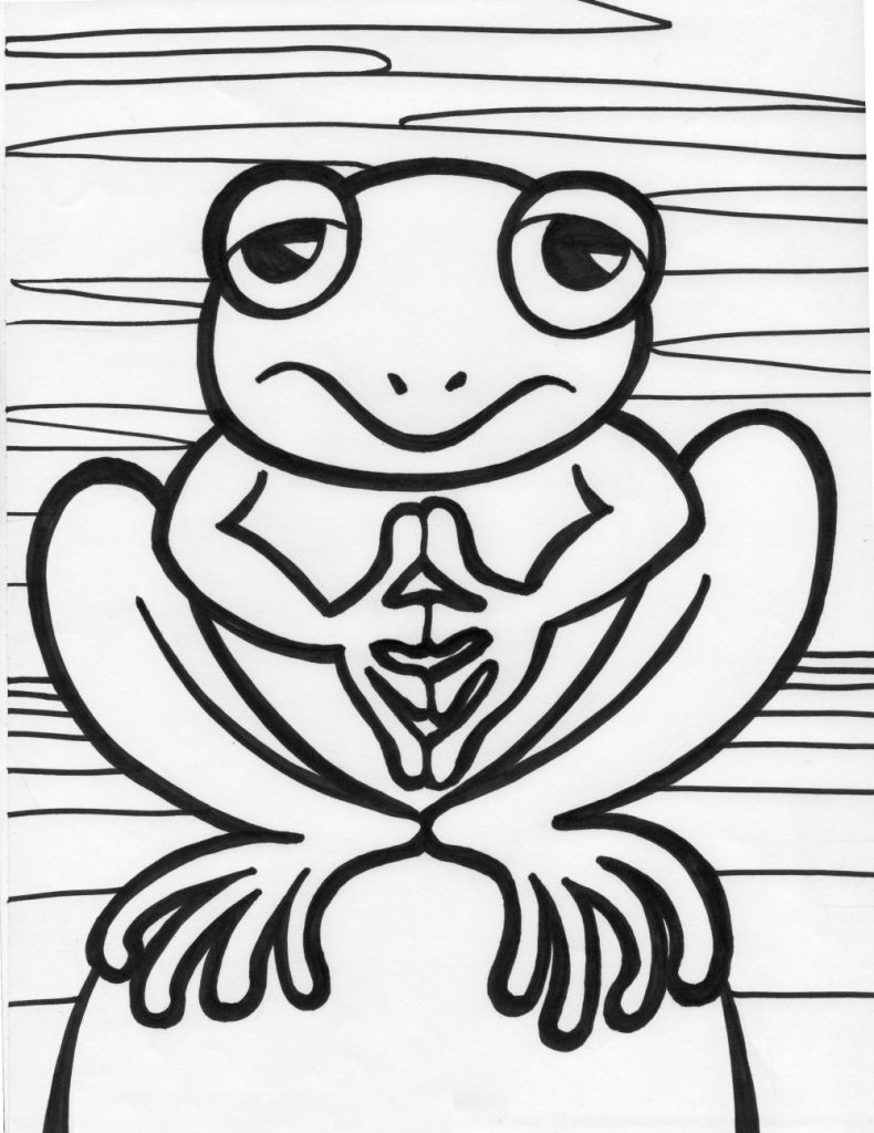 Tree Frog Coloring Pages