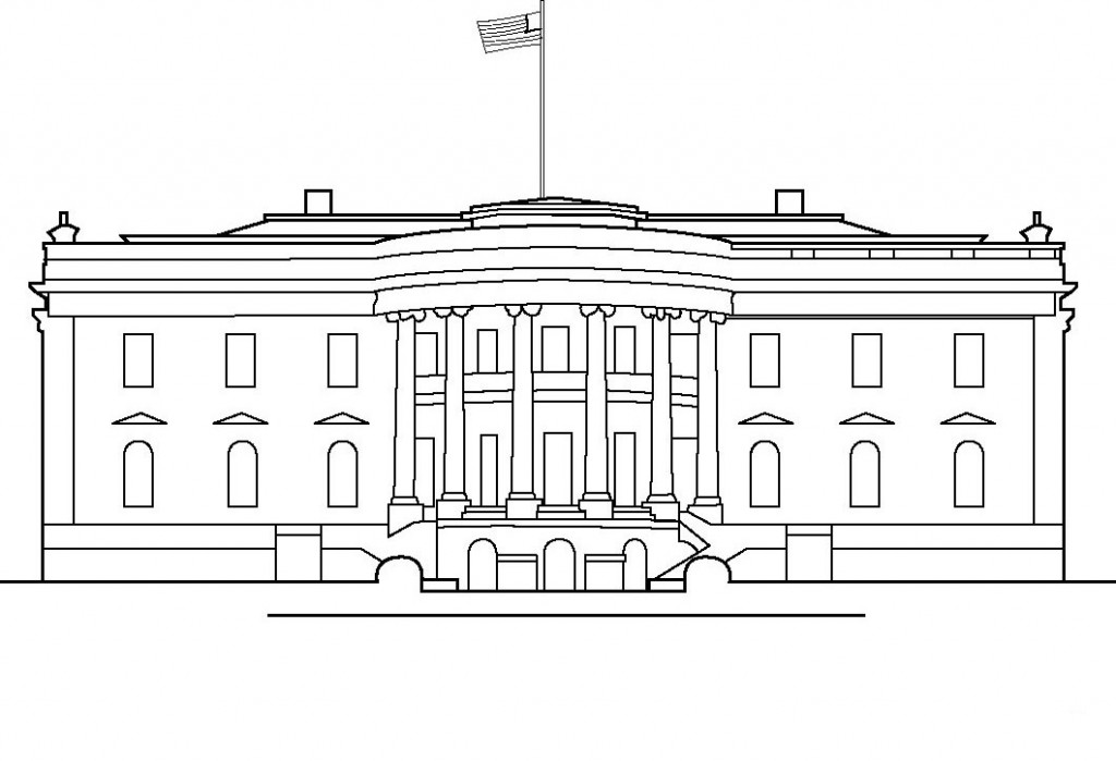 White House Coloring Pages For Kids