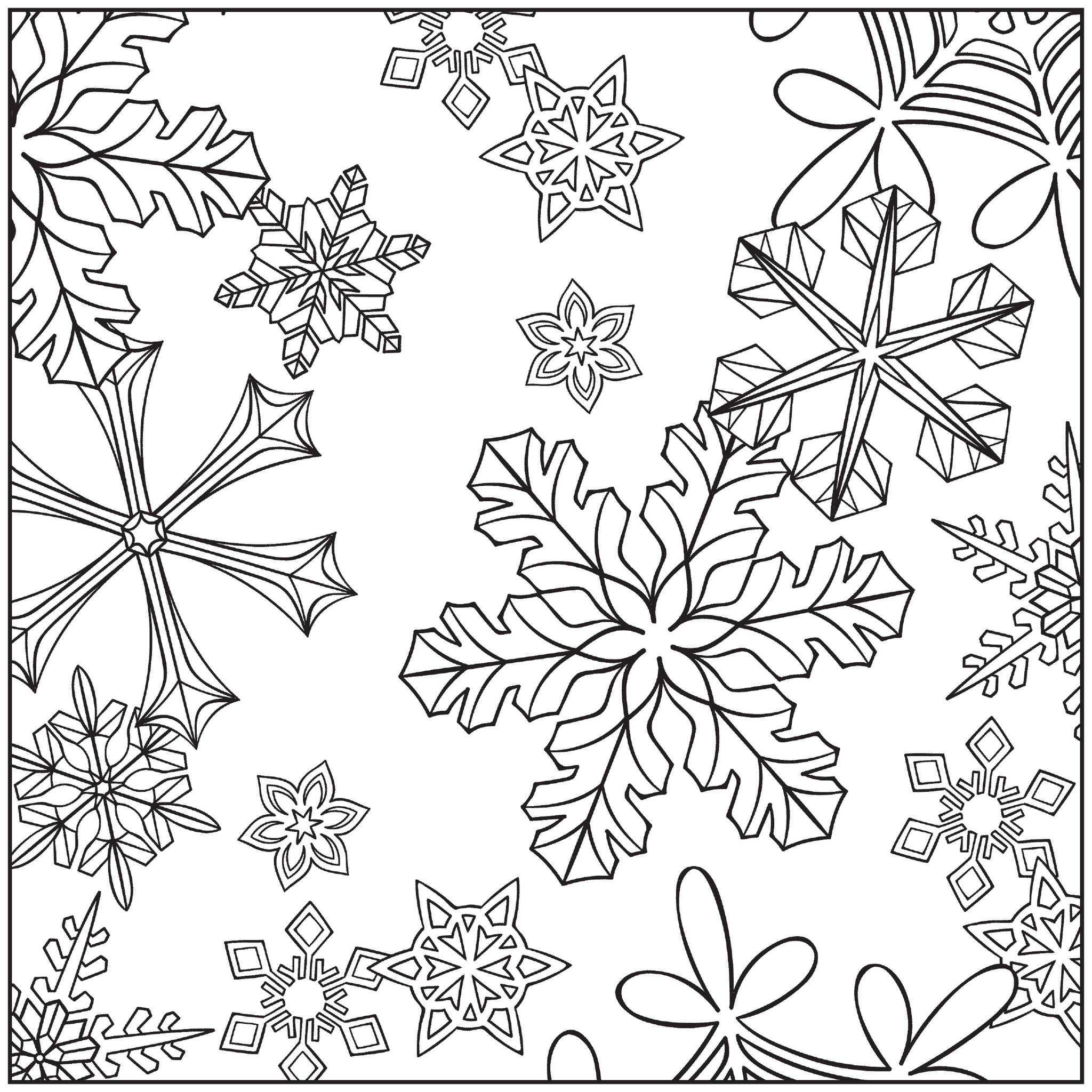 winter coloring pages