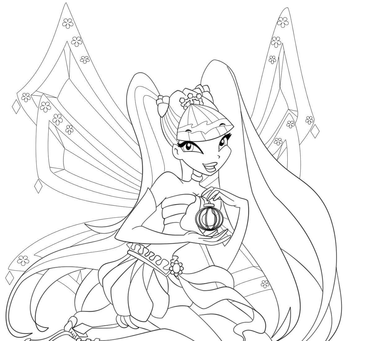 winx club musa sirenix coloring pages