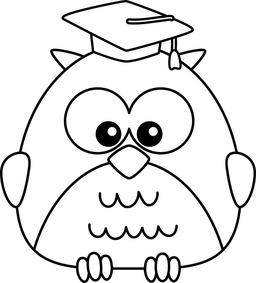 Wise Owl Coloring Page