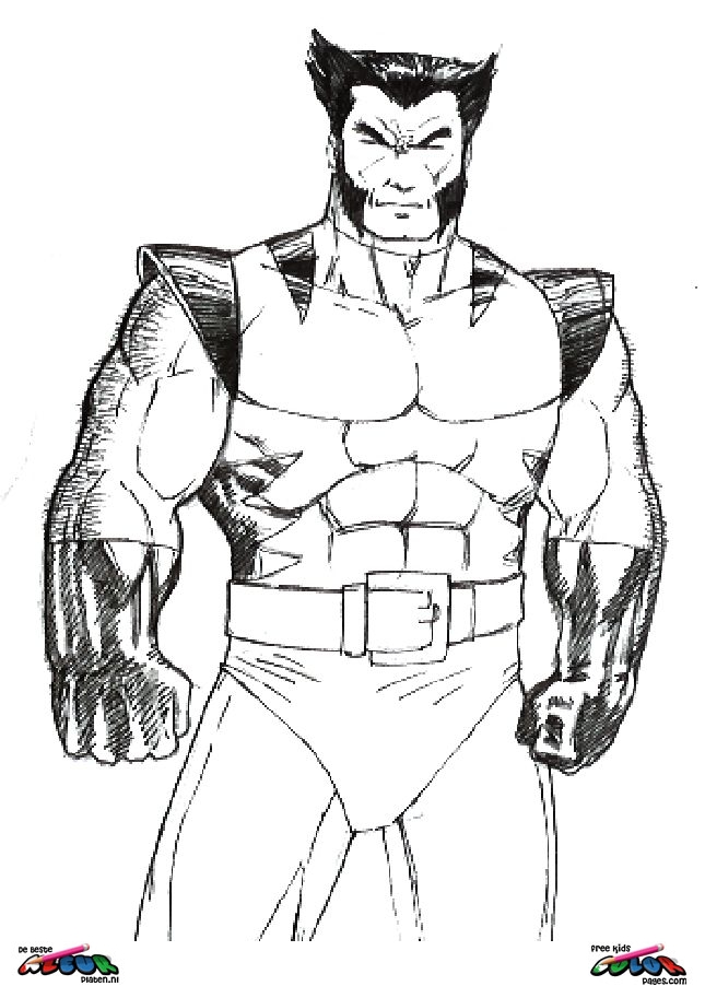 Wolverine Coloring Pages To Print