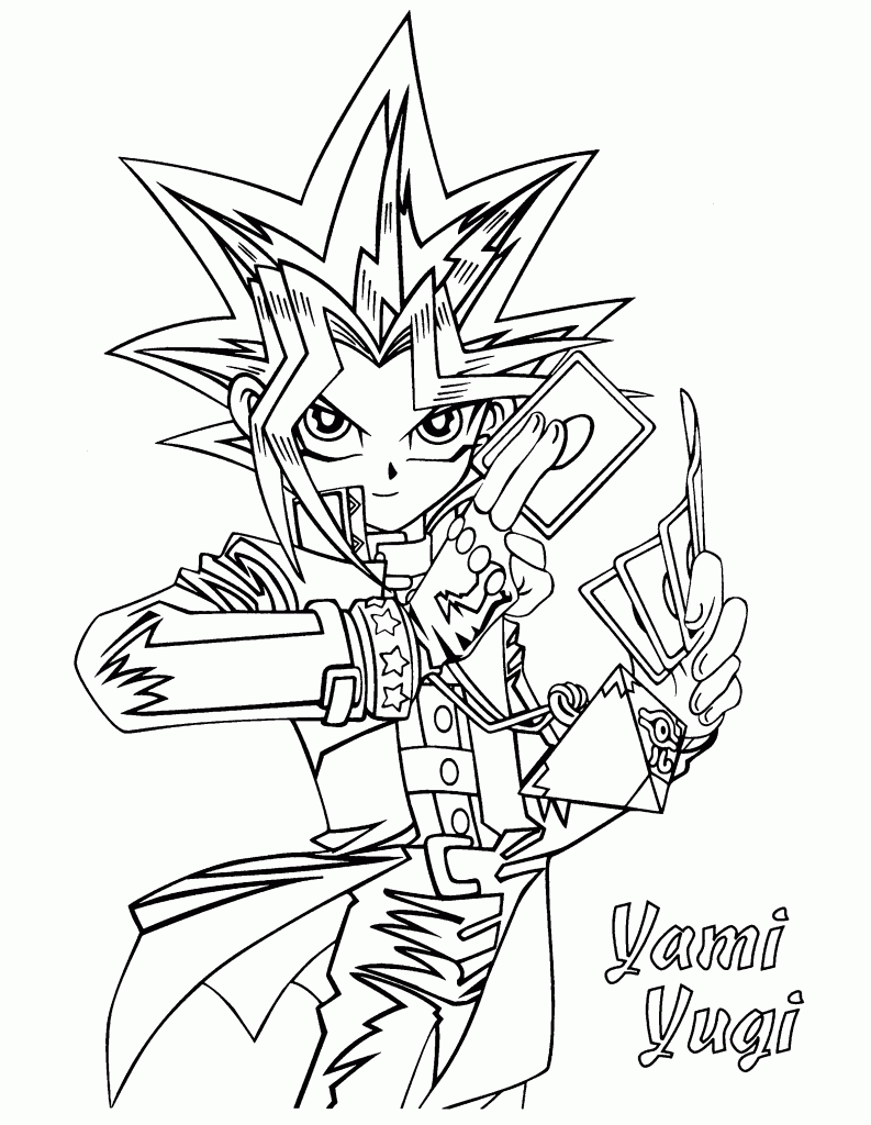 Yami Yugi Coloring Page