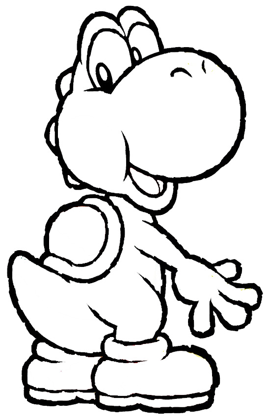 Yoshi Coloring Pages