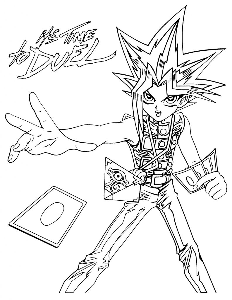 Yugioh Time to Duel Coloring Pages