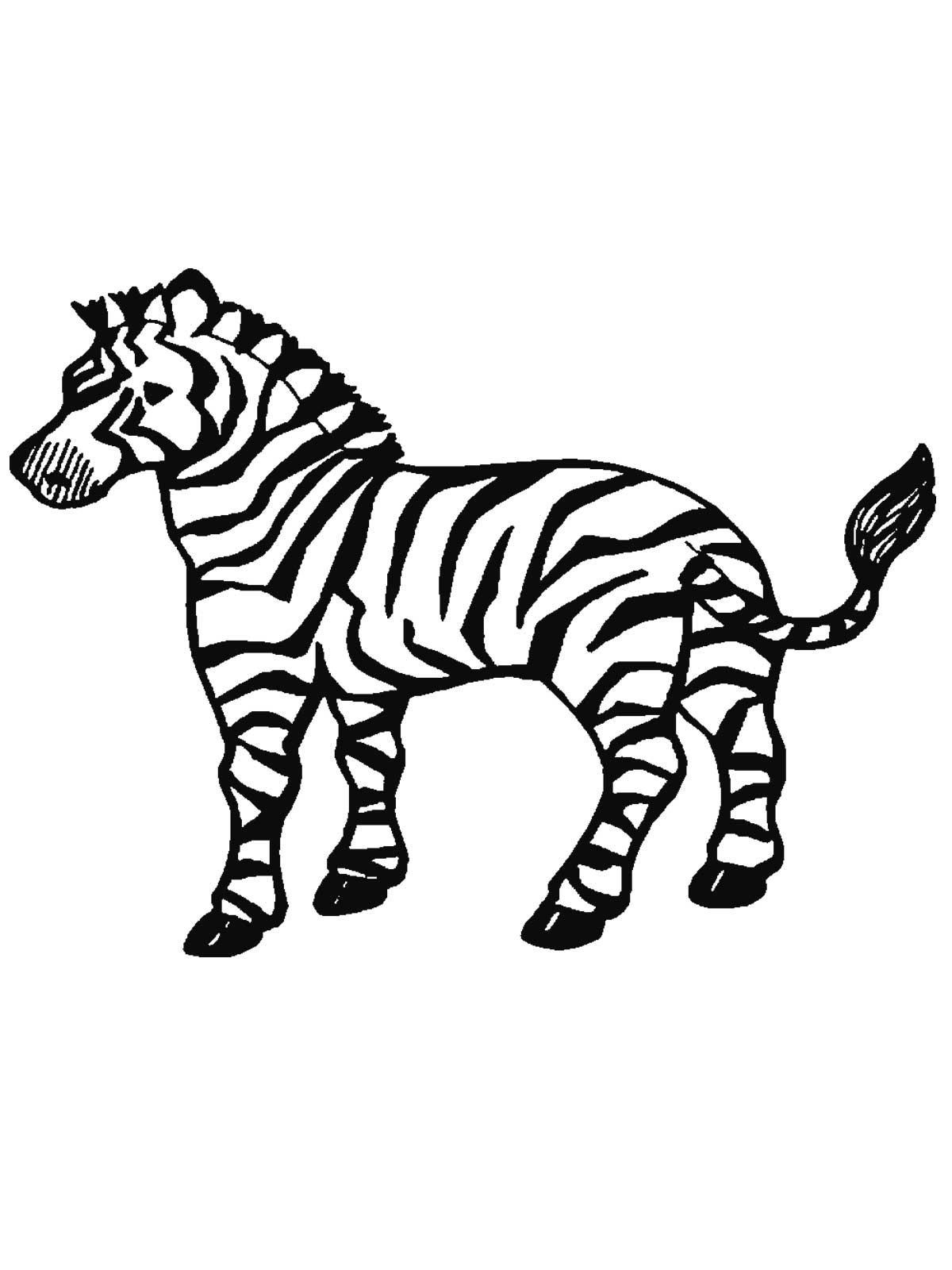 Coloring Page Of A Zebra Free Printable Zebra Coloring Pages For Kids 